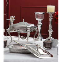 Hochwertiges Gas-Chafing-Dish-Set aus Edelstahl mit Brenner für Hotel, Catering, Hochzeit, Restaurant und Events
