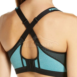 Precio al por mayor, Sujetador deportivo de la mejor calidad para mujer, sujetador de entrenamiento de gimnasio transpirable y sexy en talla grande hecho en Pakistán - Product Image 4