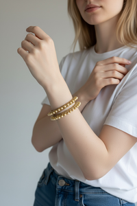 Brazalete de Diseño Chapado en Oro de Lujo para Bodas y Fiestas, Alta Demanda, Resistente al Deslustre, Listo para Enviar para Exportación Global - Product Image 2