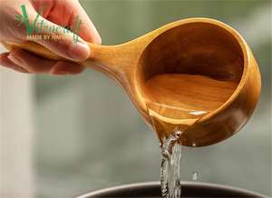 ช้อนไม้ปากใหญ่ช้อนไม้ทำด้วยมือช้อนแป้ง,ช้อนซุป,ช้อนปรุงอาหารมันเป็นของขวัญที่มีความหมายเวียดนามทำด้วยมือ - Product Image 2