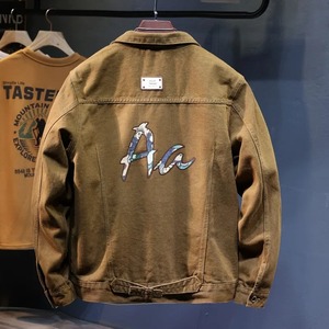 Veste en jean à motifs haut de gamme pour hommes 2024 nouveau Style coréen à la mode printemps polyvalent ample Cargo lavé vêtements pour hommes haut - Product Image 6