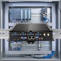 Nuevo Router Industrial Mini PC con Doble LAN, 4G SIM, WiFi6, Intel N150/N305, DDR5, NVMe, RS485, GPIO, Sin Ventilador, para Riel DIN