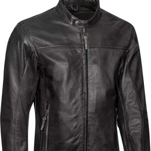Veste de motard en cuir de vache/kangourou perforé pour la conduite urbaine, avec protections CE niveau 2, toutes tailles et couleurs - Product Image 1