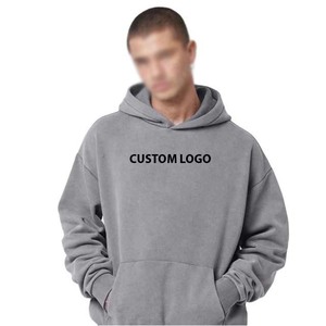 Sudaderas con Capucha de Invierno para Hombre de Alta Calidad, Impresión Puff, Poliéster/Algodón, Estilo Urbano, Lisas Teñidas y Bordadas - Product Image 2