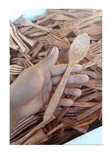 Cuchara de comida de madera natural Cuchara de té de sopa de madera reutilizable de alta calidad personalizada de Vietnam con precio competitivo - Product Image 3