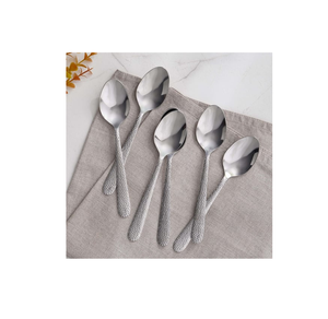 Ensemble de cuillères à couverts modernes et créatives en acier inoxydable Ensemble de cuillères à dessert et à crème glacée fait à la main Fournisseur en gros - Product Image 4