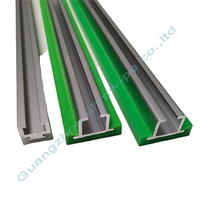 Guía lineal curva para patines, riel de guía de plástico UHMWPE ecológico de 80 mm para cadena de corte