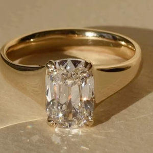 Bague de déclaration pour femme en or rose radiant blanc 3 carats, certifiée IGI, pour soirées, événements et mariages - Product Image 1