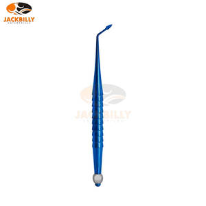 Ensemble PDL dentaire en acier inoxydable bleu enduit de 5 pièces Kit d'élévateurs de racines micro dentelés Luxation Extraction de dents Parodontal Medic - Product Image 5