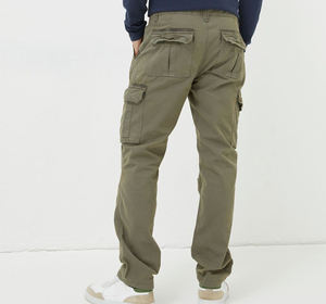 Pantalones cargo de talla grande para hombre, pantalones de viaje de lona ligeros y resistentes al desgaste con múltiples bolsillos para exteriores - Product Image 4
