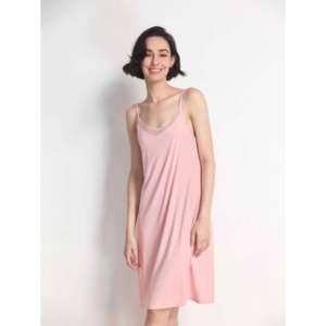Encaje de Bambú Premium para Vestido Lencero para Mujer, Camiseta de Dormir Elegante de Satén y Spandex, Logotipo Personalizado, Transpirable, Suave, Verano, ODM - Product Image 1