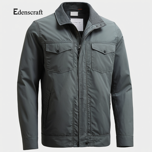 Chaqueta de Lona para Hombre 100% Algodón Personalizable, Cálida, Ligera, Duradera, Transpirable, Corte Casual, Ecológica, para Invierno y Actividades al Aire Libre - Product Image 5
