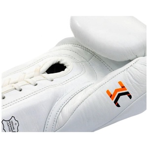 Hot Selling Custom Made Professional Kick Boxing Muay Thai Leather Training <b>Gloves</b> Full Finger Non-Slip <b>Moisture</b> Wicking Lace-Up - Product Image 4