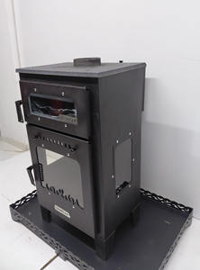 Estufa de Pellets Moderna con Chimenea de 3 Vidrios y Capacidad para Quemar Leña - Product Image 2