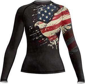 Ensemble de rashguard et de pantalon de compression MMA personnalisable OEM Waseem Impex, 100% polyester, vêtements de compression pour l'entraînement, séchage rapide, arts martiaux - Product Image 6