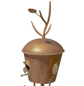 Cage suspendue Fenêtre Balcon Mangeoire à oiseaux Blanc Peint à la main Décoratif Maison d'oiseau en métal à prix abordable - Product Image 3