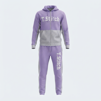 Ensemble sweat-shirt et pantalon oversize léger et respirant, style streetwear, tenue de sport pour l'hiver, unisexe, service OEM.