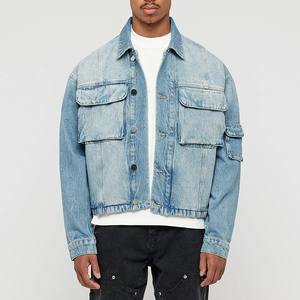 Vestes en jean respirantes pour hommes usées Fabrication professionnelle Vestes en jean pour hommes de la meilleure qualité - Product Image 1