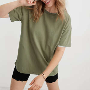 Fabricants T-shirts pour femmes personnalisés Vêtements pour femmes T-shirt en polyester T-shirt d'été Gym Wear Sports Running Tops - Product Image 2