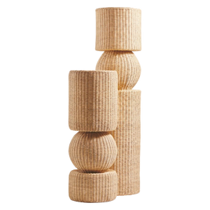 Lámpara de Techo de Ratán de Doble Cilindro al por Mayor, Pantalla de Ratán Hecha a Mano, Iluminación Ecológica para Decoración del Hogar y Resorts - Product Image 2