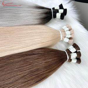 Rallonge de cheveux en vrac de très haute qualité Couleur naturelle Ondulée Extensions de cheveux en vrac de luxe de qualité Prêt à expédier - Product Image 6