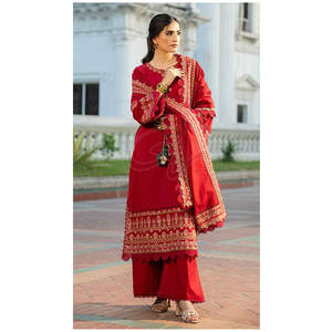 Trajes Formales Personalizados de Alta Calidad para Mujer, Nuevo Diseño, Material Khaddar, Ecológico, Transpirable, Más Vendido - Product Image 1