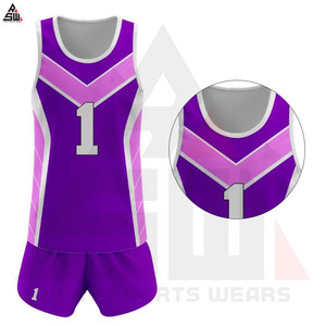 Uniformes de Voleibol Unisex Sublimados con Impresión Digital Personalizada, Secado Rápido, Alta Calidad, 100% Poliéster 240g, Cuello en V para Adultos - Product Image 2