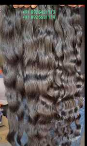 Vente directe d'usine Inde Temple cheveux faisceaux de haute qualité non transformés Remy cheveux wefted vagues naturelles du corps et vagues profondes - Product Image 2