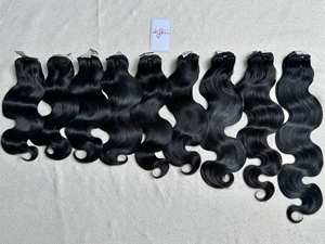 Extensiones de Cabello Humano Virgen Vietnamita, Liso, Doble Trama, 100% Alineado con la Cutícula, Sin Procesar, Hechas a Máquina - Product Image 2