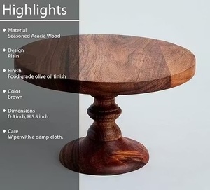 ขาตั้งเค้กไม้ทันสมัยสำหรับร้านกาแฟ ใช้ในบ้านได้ ใช้จัดแสดงขนมหวานได้หลากหลาย เหมาะกับพื้นที่รับประทานอาหารสไตล์อินเดียสมัยใหม่ทุกวัน - Product Image 6