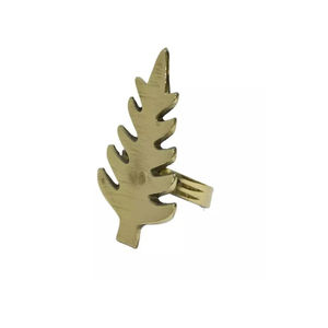 Anneau de serviette en aluminium doré personnalisé, taille et forme personnalisées, écologique, en stock, décoration de table à manger pour mariage, vaisselle de fête - BK - Product Image 2