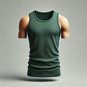 เสื้อกล้ามออกกำลังกายผ้าฝ้ายสแปนเด็กซ์เข้ารูปสำหรับผู้ชายระบายอากาศได้ดีเสื้อคอกลมผ้าสแปนเด็กซ์พิมพ์โลโก้เสื้อออกกำลังกายซักสบายๆแบบถัก - Product Image 3