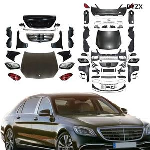Kits cosmétiques OEM style W222 <span class=keywords><strong>MAYBACH</strong></span> pour <span class=keywords><strong>Mercedes</strong></span> classe S W221 2007-2014 pare-chocs de voiture jupes latérales - Product Image 1