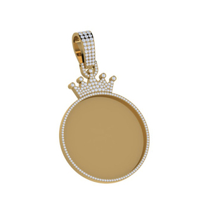 Gleaming Unique Premium Quality Moissanite <b>Memory</b> Pendant Charm 10K Gold Round Brilliant Cut VVS2 Premium Jewelry <b>Gift</b> for Women - Product Image 1