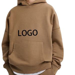 Sweatshirts à capuche personnalisés pour hommes avec col montant, broderie 3D et sérigraphie, logo, tailles de la saison d'automne, sweat à capuche gaufré - Product Image 4