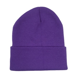 Gorro de Invierno Unisex Reversible de Punto Acrílico Jacquard con Logo Bordado Personalizado al por Mayor, Gorro de Hombre para Usar en la Playa - Product Image 1