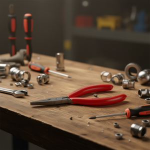 คีมปากแบนสำหรับงานช่างยี่ห้อ Knipex รุ่น Precision Mechanics สีดำเคลือบอะโนไดซ์ หัวขัดเงา ด้ามจับเคลือบพลาสติก ปากคีมกว้าง - Product Image 3