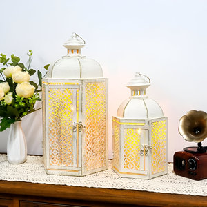 White Vintage Design Decorative <b>Moroccan</b> <b>Lantern</b> For Wedding Restaurant Home Decoration in Best Rate - Product Image 5