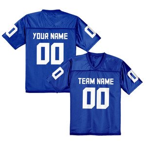 Nouveau maillot de football américain de haute qualité, grande taille, été, vente en gros, manches courtes, 100% polyester, respirant, couleurs personnalisables - Product Image 4