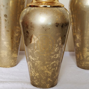 Florero de Metal Premium para Piso, Acabado de Latón con Esmalte Antiguo de Lujo, Decoración para el Hogar, Venta al por Mayor Directa de Fábrica - Product Image 5