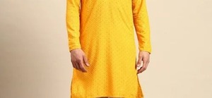 Majisa directo al por mayor rayón Schiffli bordado Kurta pijama tela fabricante competitivo tejido prendas para niñas niños - Product Image 4