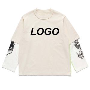 Camiseta de Manga Larga de Doble Capa para Hombre, Estilo Nuevo OEM, Camiseta Gruesa para Hombre - Product Image 3