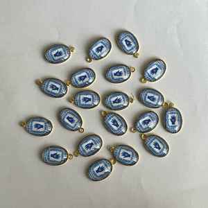 Résultats de résine de charme de verre d'oeil psychédélique de conception unique de qualité supérieure pour des bijoux artisanaux uniques - Product Image 2