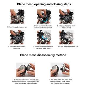 Tondeuse Électrique Multifonctionnelle pour Hommes, Étanche IPX7, Rechargeable USB, pour Barbe, Poils du Nez et du Corps, Idéale pour les Véhicules Récréatifs - Product Image 3