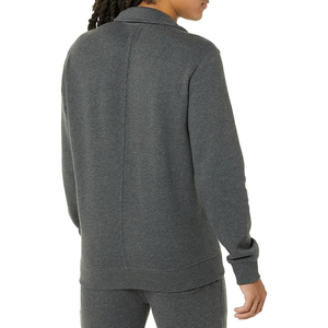 Comprar sudaderas con bolsillo frontal para hombre con cuello levantado y media cremallera pulóver con cremallera de cuarto sudaderas con diseño de logotipo personalizado holgado - Product Image 6