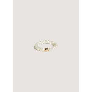 Anillo de Oro Vintage de Moda Biwa con Incrustaciones de Moissanita, Diseño Geométrico de Pepita, Talla Única, Joyería para Ocasiones Especiales, Licenciado - Product Image 1
