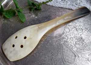 Natural Horn <b>Spoons</b> with Short Handle for Giveaways - Product Image 4