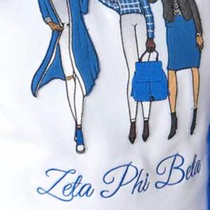 Zeta MFV Sister Sister Sweatshirt avec coton doux et lettres en chenille pour les membres de la sororité Greek Fashion Apparel - Product Image 3