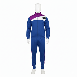 ชุดวอร์มผู้ชาย ผ้าโพลีเอสเตอร์ผสมคอตตอน ทรงปกติ สีพื้น ระบายอากาศ ซับเหงื่อ เป็นมิตรกับสิ่งแวดล้อม เสื้อฮู้ดดี้และกางเกง - Product Image 4