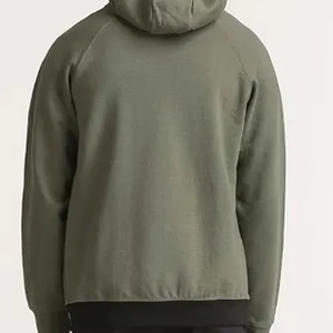 Premium bordado Logo Fitness invierno Tops bolsillos con cremallera sudaderas con cremallera 100% algodón hombres sudaderas con capucha para hombres - Product Image 2